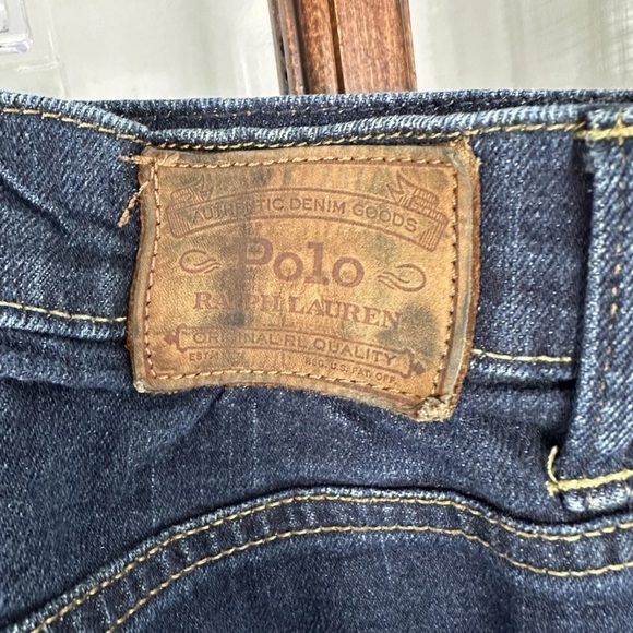 Polo Ralph Lauren Jeans Mens 46x30 Hampton Relaxed Straight Stretch Denim Dark - Picture 3 of 8